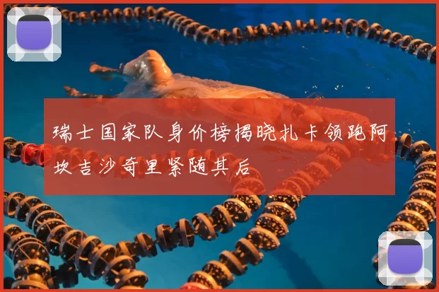 瑞士国家队身价榜揭晓扎卡领跑阿坎吉沙奇里紧随其后